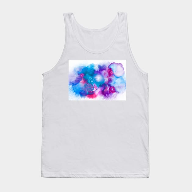 Soft Colourful Fluid art Tank Top by annalisaamato